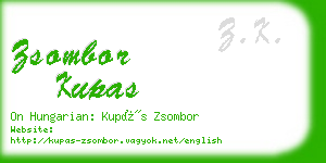 zsombor kupas business card